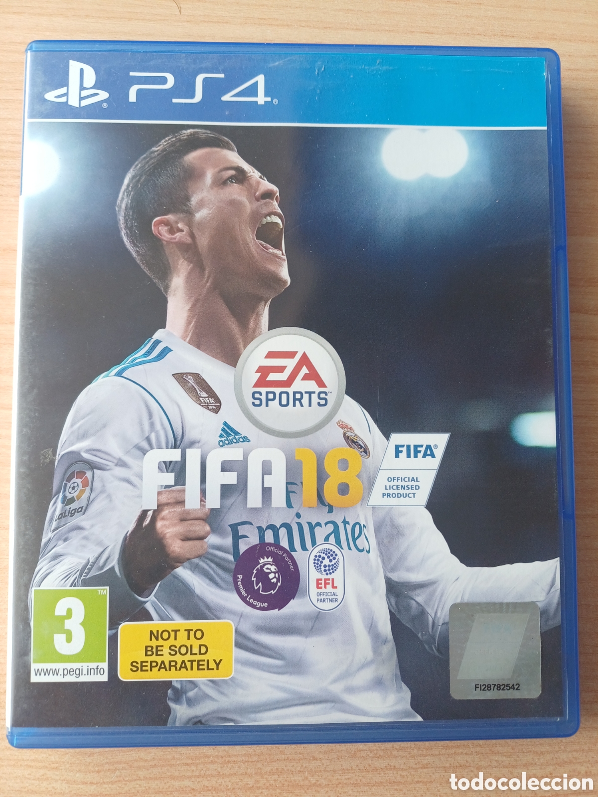 Videojuegos y Consolas PS4 de segunda mano: CAJA VAC&Iacute;A FIFA 18 EA SPORTS PS4 PLAYSTATION 4