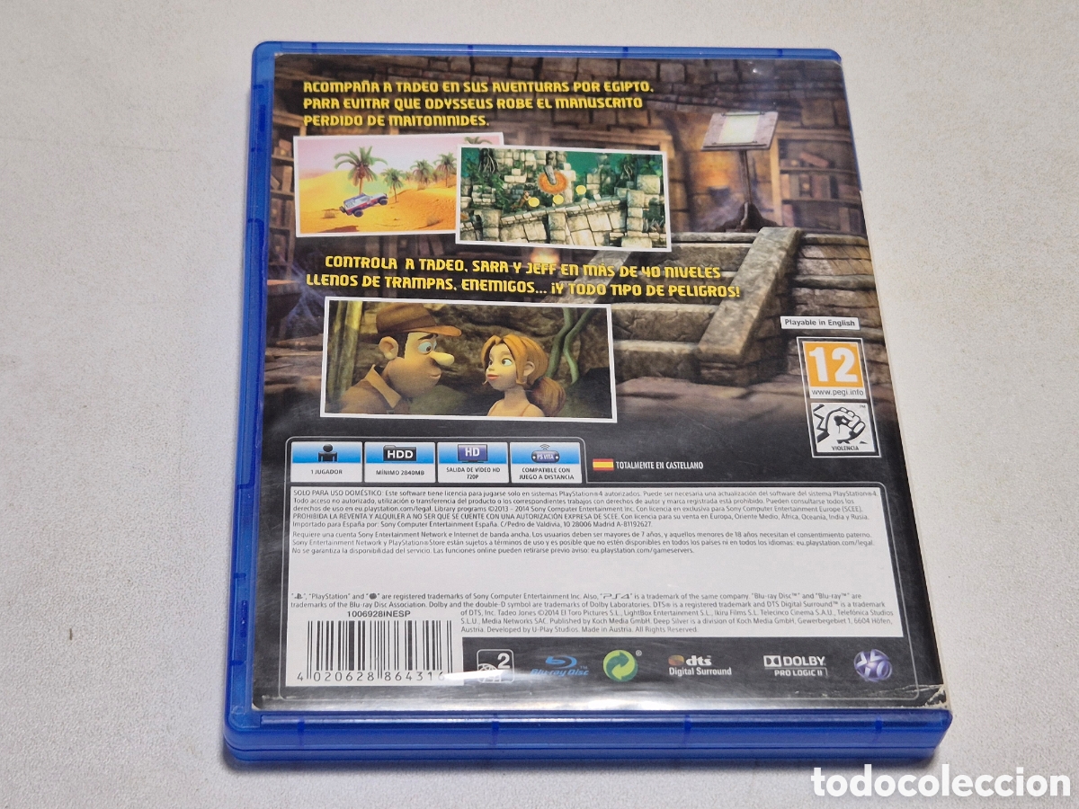 Videojuegos y consolas PS4 de segunda mano: Tadeo Jones y el Manuscrito Perdido . Ps4 - Foto 2