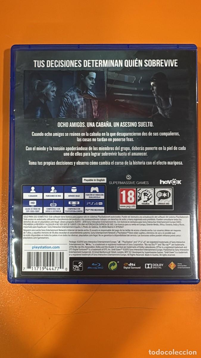 Videojuegos y consolas PS4 de segunda mano: Until Dawn Hits - Versi&oacute;n 16 [PS4] - Foto 2