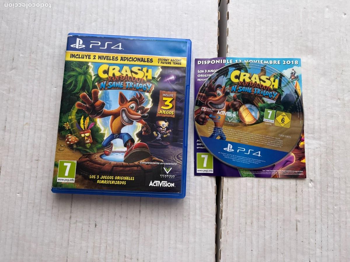 Videojuegos y Consolas PS4 de segunda mano: CRASH BANDICOOT N SANE TRILOGY INSANE - PS4 PLAYSTATION 4 PLAY STATION KREATEN