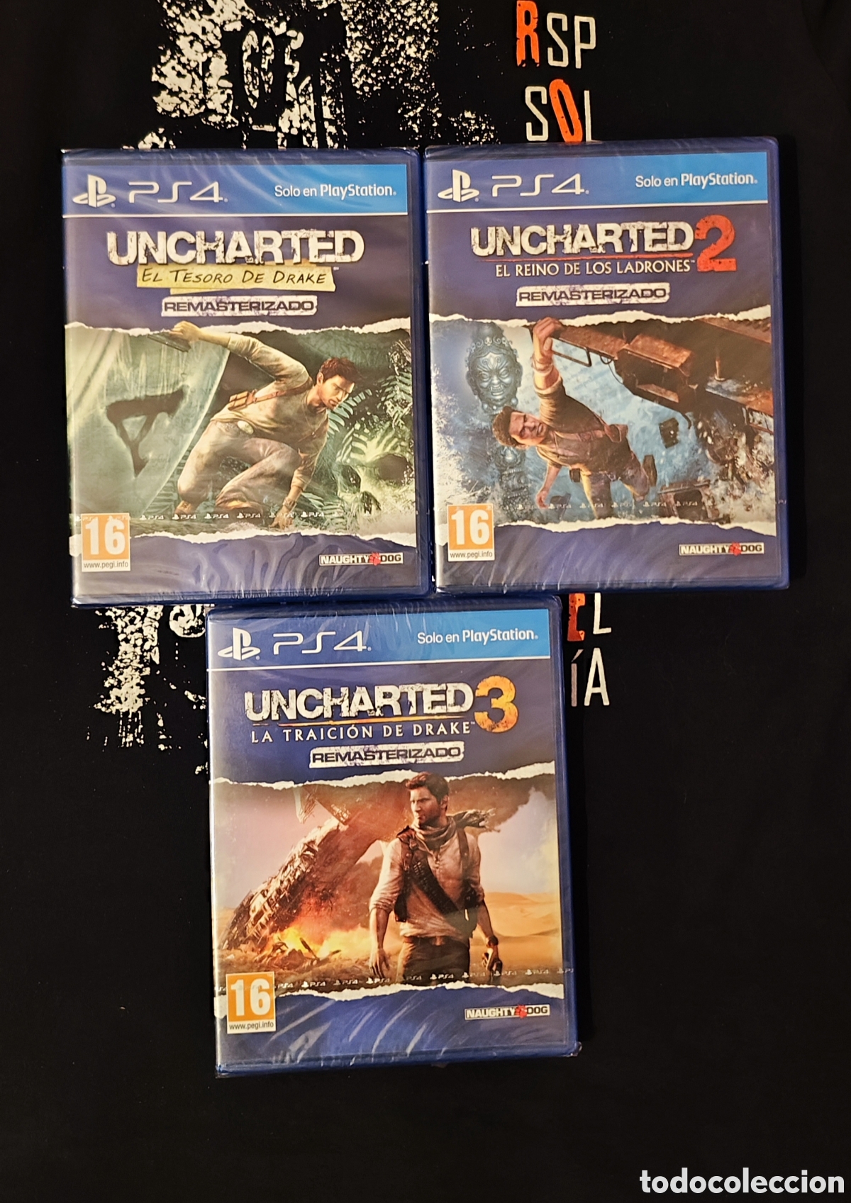 Videojuegos y Consolas PS4 de segunda mano: PS4 TRILOG&Iacute;A UNCHARTED