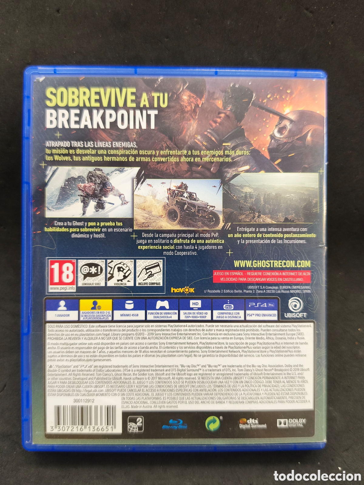 Videojuegos y consolas PS4 de segunda mano: Ps4 Ghost recon breakpoint - Foto 2