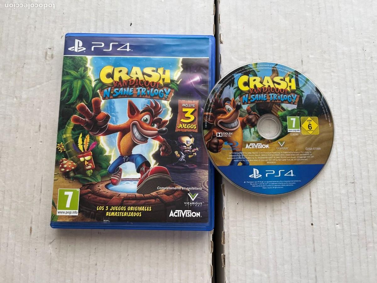 Videojuegos y Consolas PS4 de segunda mano: CRASH BANDICOOT NSANE TRILOGY 3 JUEGOS PS4 PLAYSTATION 4 PLAY STATION KREATEN