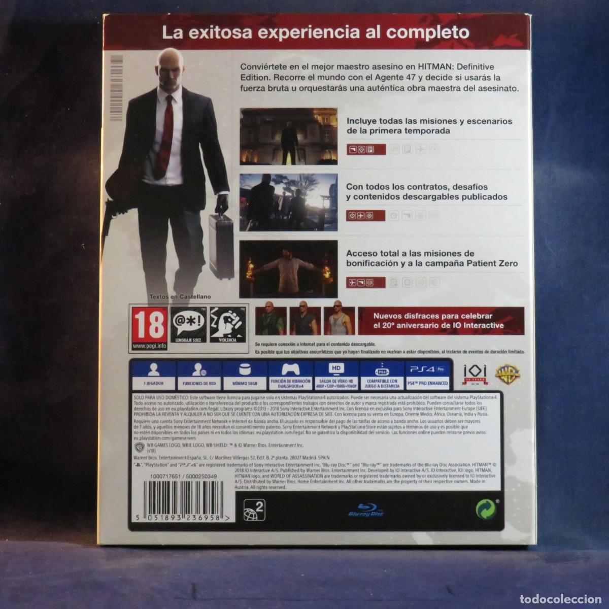 Videojuegos y consolas PS4 de segunda mano: HITMAN (STEELBOOK EDITION) - PS4 - Foto 2