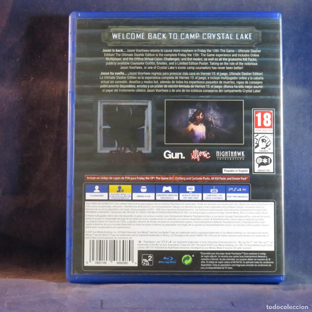 Videojuegos y consolas PS4 de segunda mano: FRIDAY THE 13TH - THE GAME - PS4 - Foto 2
