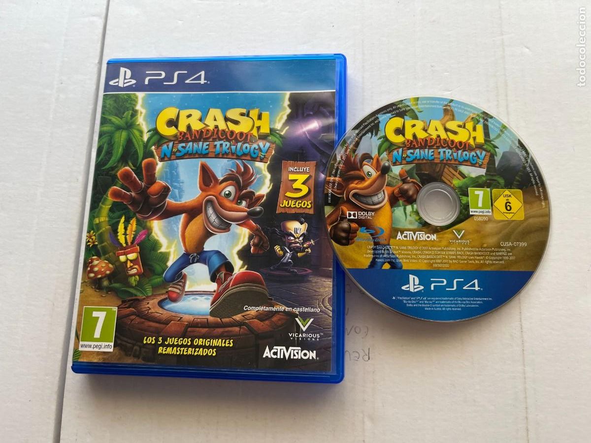 Videojuegos y consolas PS4 de segunda mano: CRASH BANDICOOT N-SANE TRILOGY - PS4 PLAYSTATION 4 PLAY STATION KREATEN