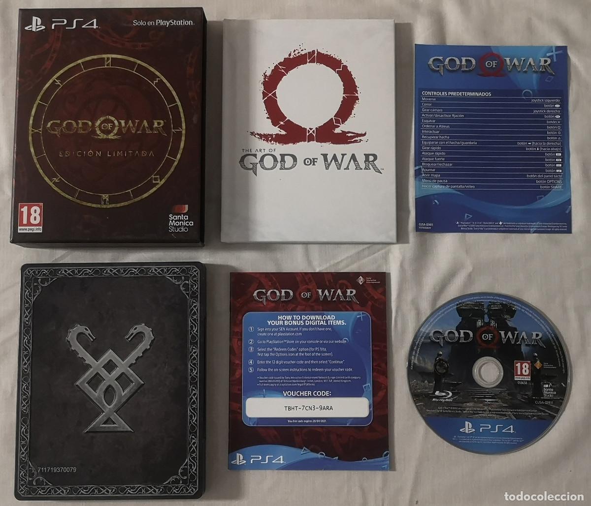 Videojuegos y consolas PS4 de segunda mano: PS4 GOD OF WAR EDICI&Oacute;N LIMITADA COMPLETO PAL ESPA&Ntilde;A