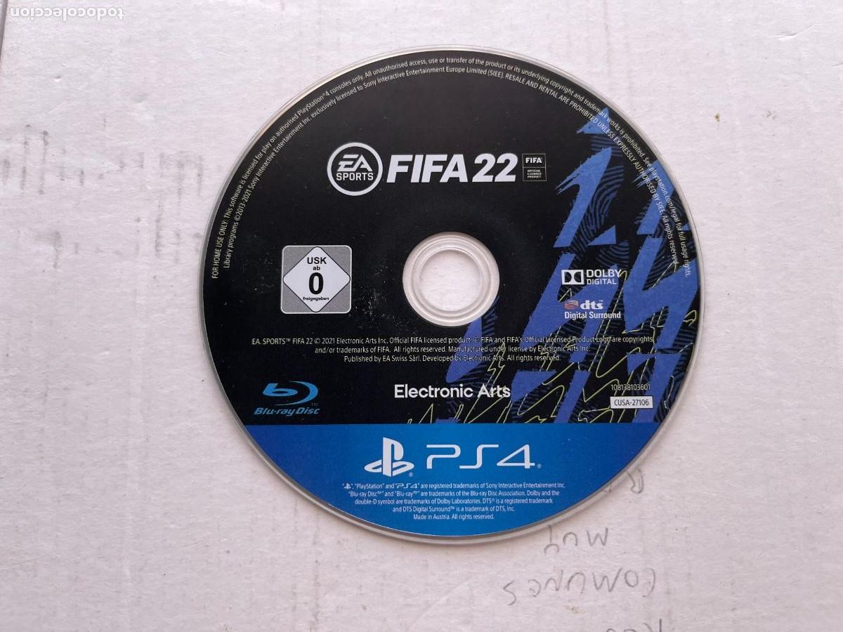 Videojuegos y consolas PS4 de segunda mano: FIFA 22 PS4 PLAYSTATION 4 PLAY STATION KREATEN