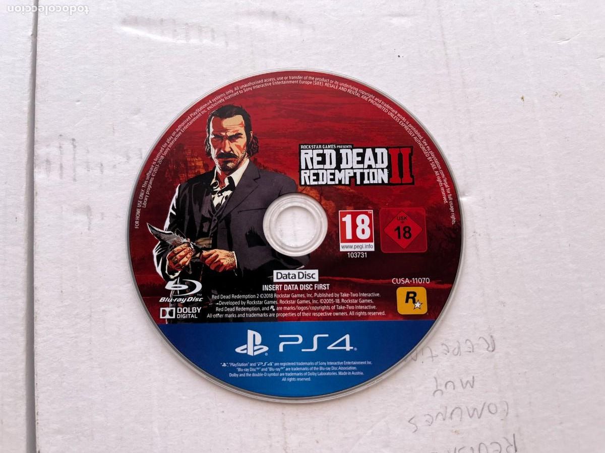 Videojuegos y consolas PS4 de segunda mano: RED DEAD REDEMPTION DATA DISC PS4 PLAYSTATION 4 PLAY STATION KREATEN