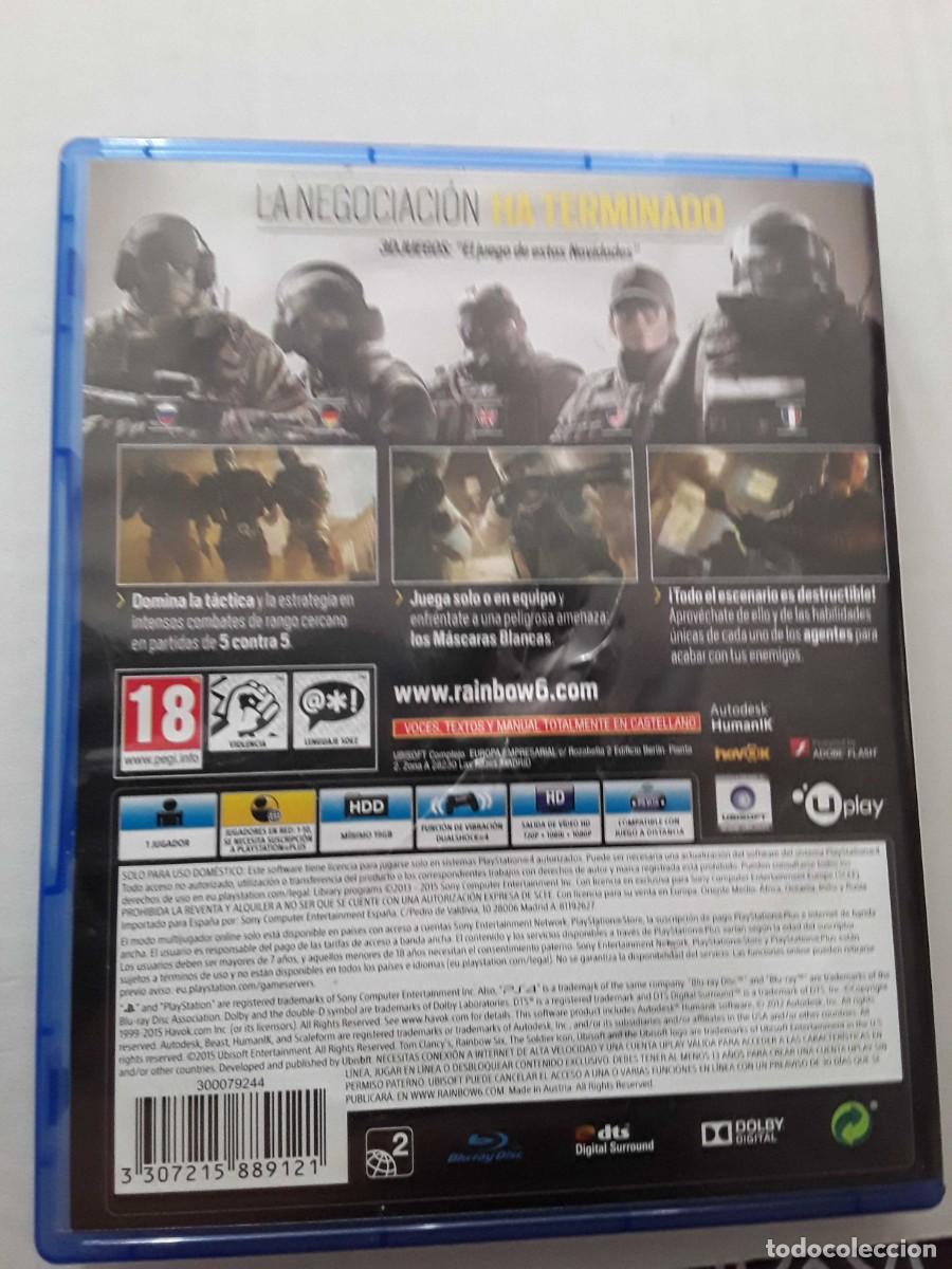 Videojuegos y consolas PS4 de segunda mano: Tom Clancys Rainbow six Siege PS4 - Foto 2