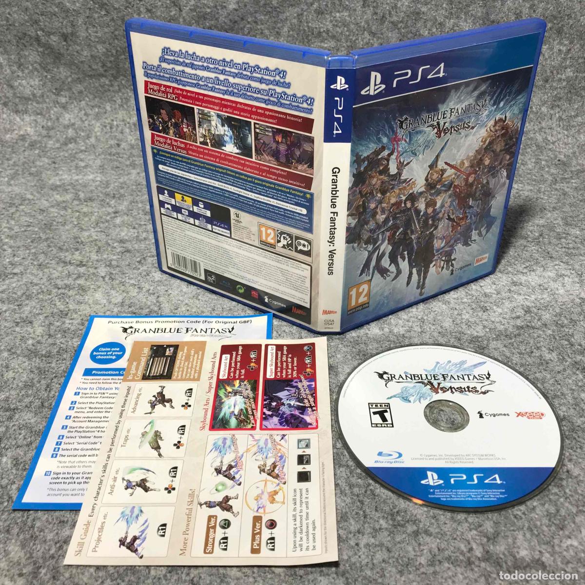 Videojuegos y consolas PS4 de segunda mano: GRANBLUE FANTASY VERSUS USA SONY PLAYSTATION 4 PS4