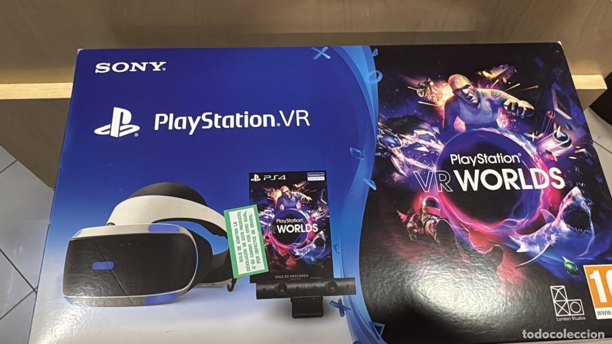Videojuegos y consolas PS4 de segunda mano: Sony - PlayStation VR + VR Worlds + C&aacute;mara (PS4)