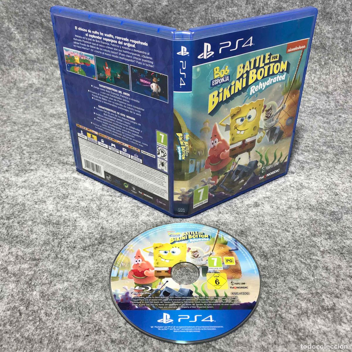 Videojuegos y consolas PS4 de segunda mano: BOB ESPONJA BATTLE FOR BIKINI BOTTOM REHYDRATED SONY PLAYSTATION 4 PS4