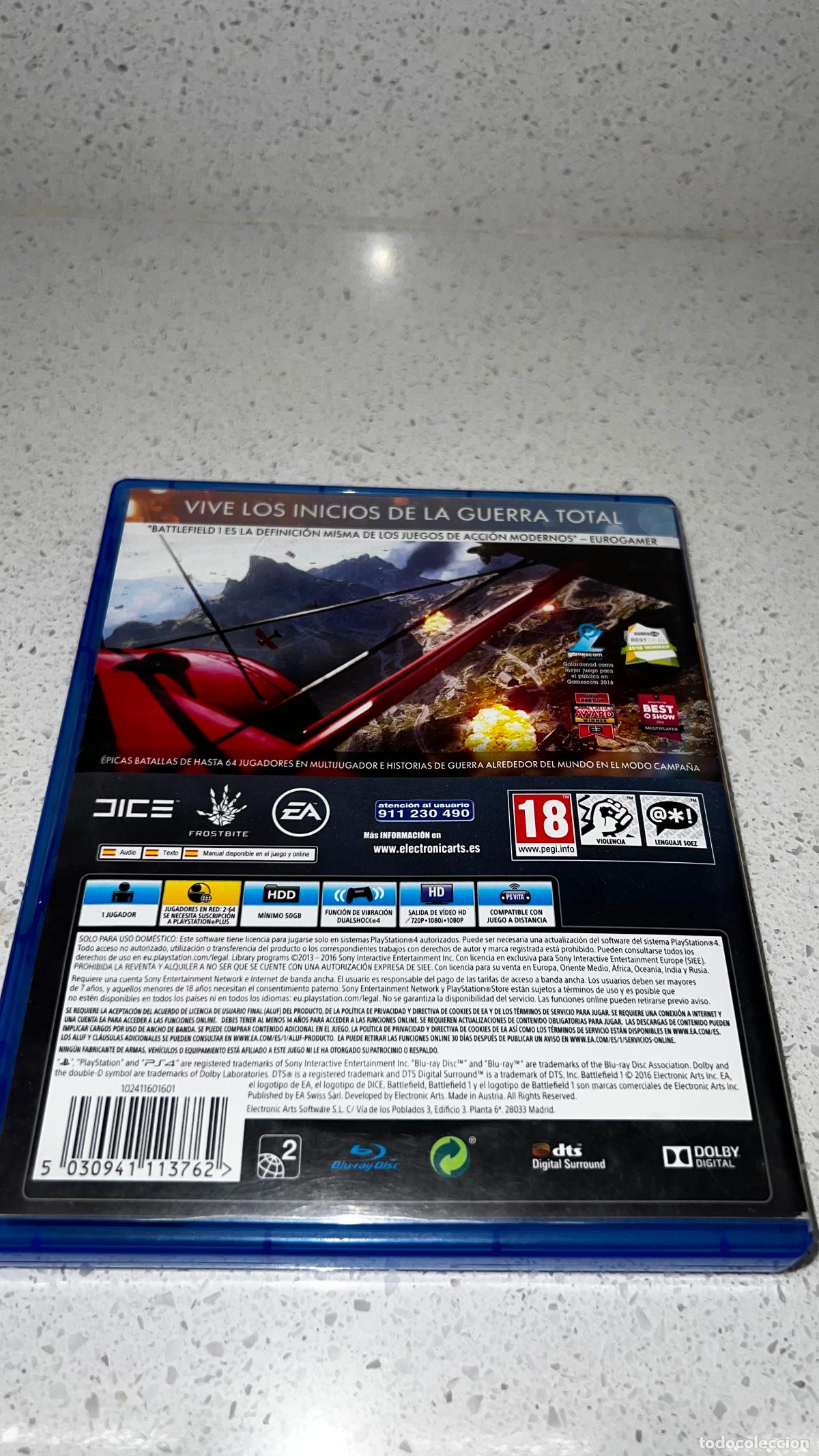 Videojuegos y consolas PS4 de segunda mano: PS4 - JUEGO BATTLEFIELD 1 - Foto 2