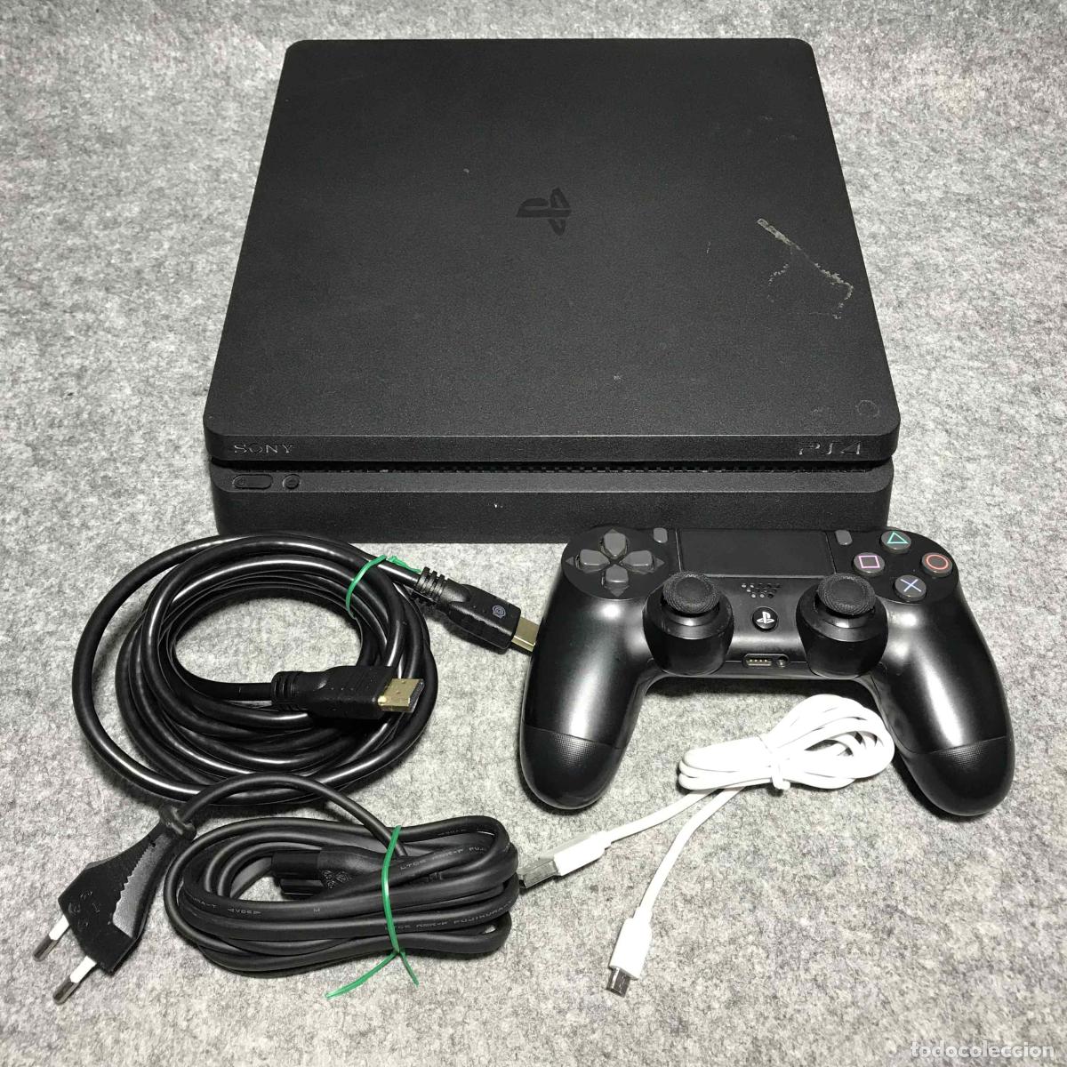 Videojuegos y consolas PS4 de segunda mano: CONSOLA SONY PLAYSTATION 4 SLIM 1TB+DUALSHOCK 4+USB+HDMI+AC PS4