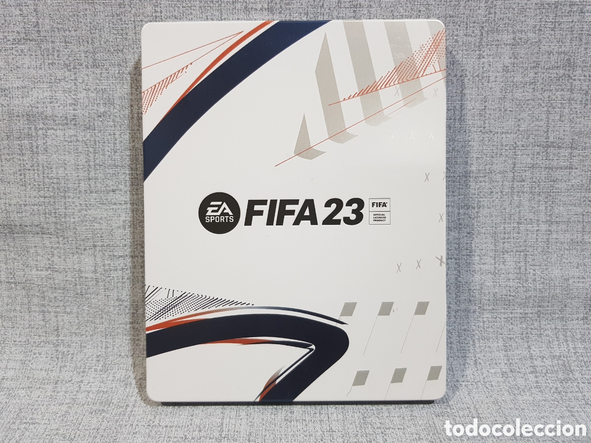 Videojuegos y consolas PS4 de segunda mano: FIFA23 STEELBOOK CAJA DE METAL MET&Aacute;LICA. VAC&Iacute;A. SIN JUEGO