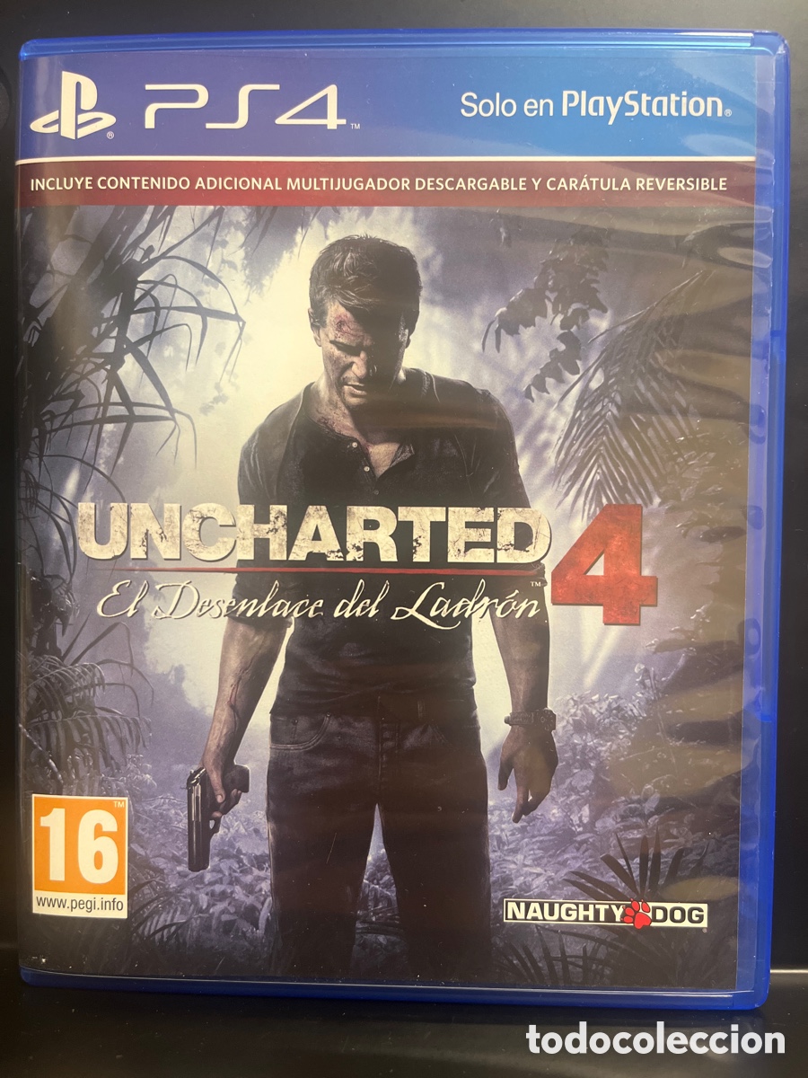 Videojuegos y consolas PS4 de segunda mano: UNCHARTED 4 EL DESENLACE DEL LADR&Oacute;N NAUGHTY DOG PEGI 16 PS4 ( 2016 )