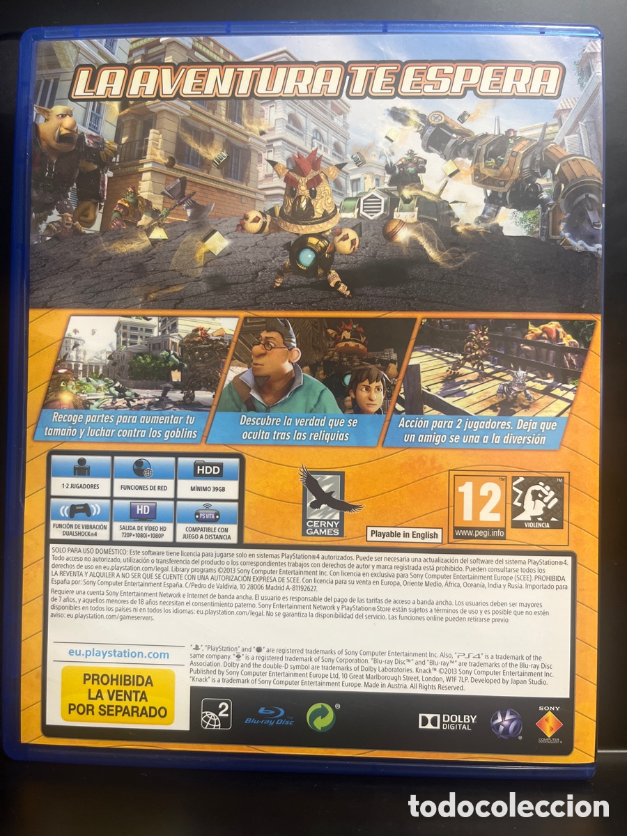 Videojuegos y consolas PS4 de segunda mano: KNACK JAPAN STUDIO PEGI 12 PS4 ( 2013 ) - Foto 2