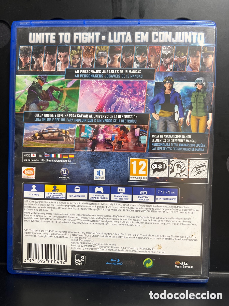 Videojuegos y consolas PS4 de segunda mano: JUMP FORCE PS4 PEGI 12 BANDAI NAMCO - Foto 2