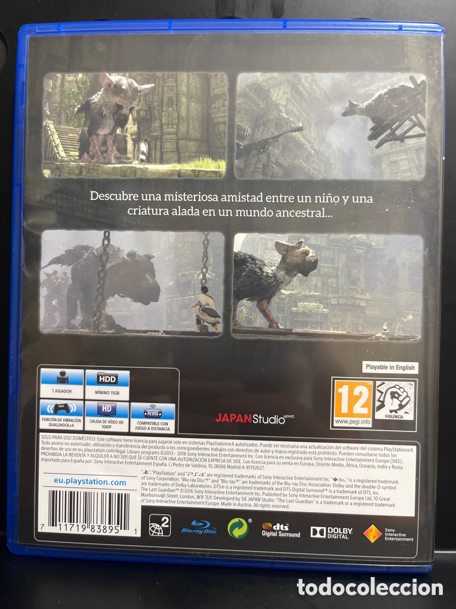 Videojuegos y consolas PS4 de segunda mano: THE LAST GUARDIAN PS4 PEGI 12 JAPAN STUDIO - Foto 2