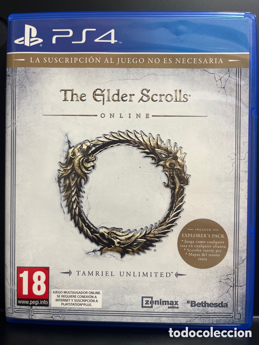 Videojuegos y consolas PS4 de segunda mano: THE ELDER SCROLLS ONLINE : TAMRIEL UNLIMITED PS4 PEGI 18 ZENIMAX BETHESDA