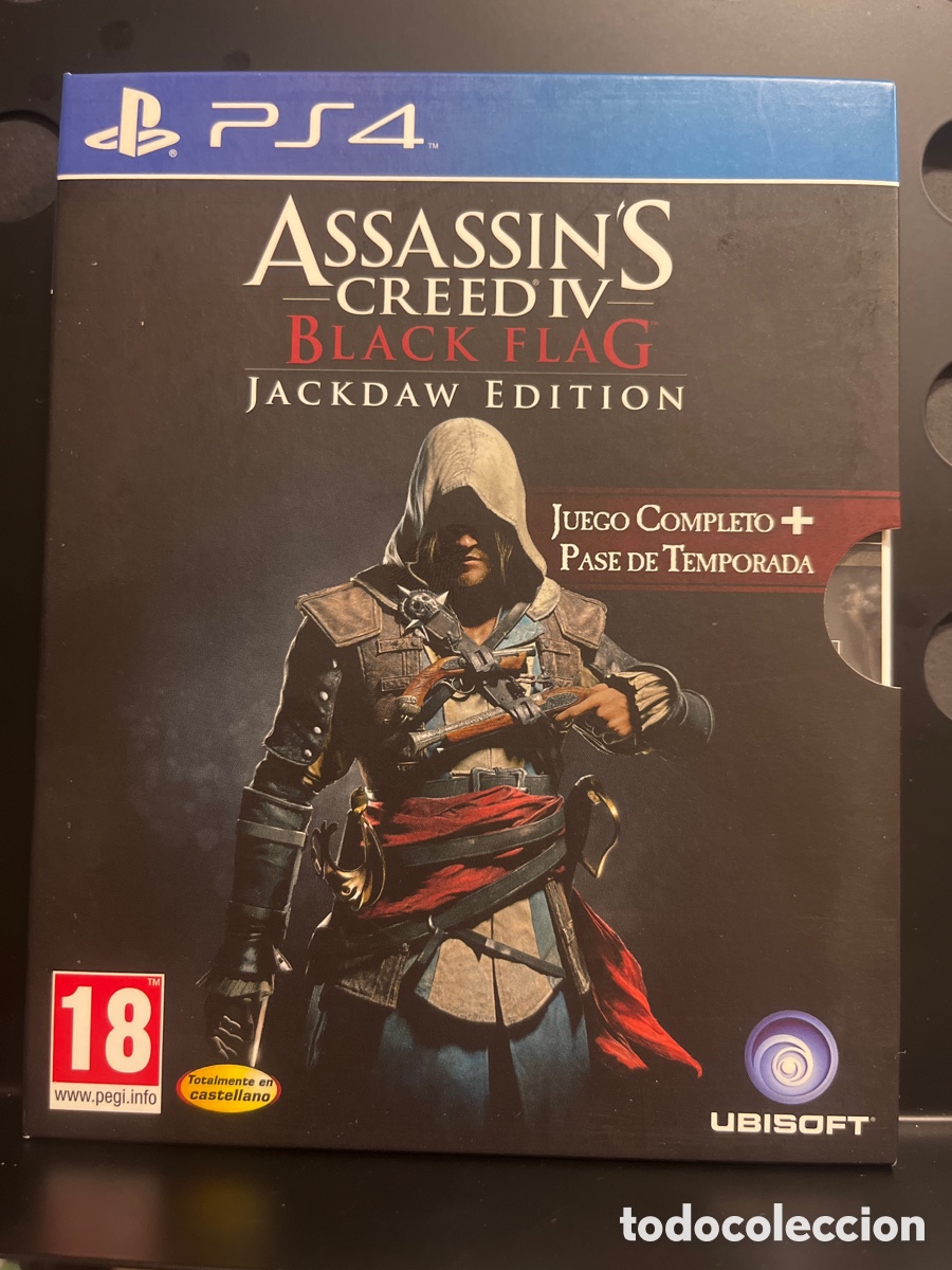 Videojuegos y consolas PS4 de segunda mano: ASSASSIN&rsquo;S CREED IV : BLACK FLAG JACKDAW EDITION PS4 PEGI 18 UBISOFT