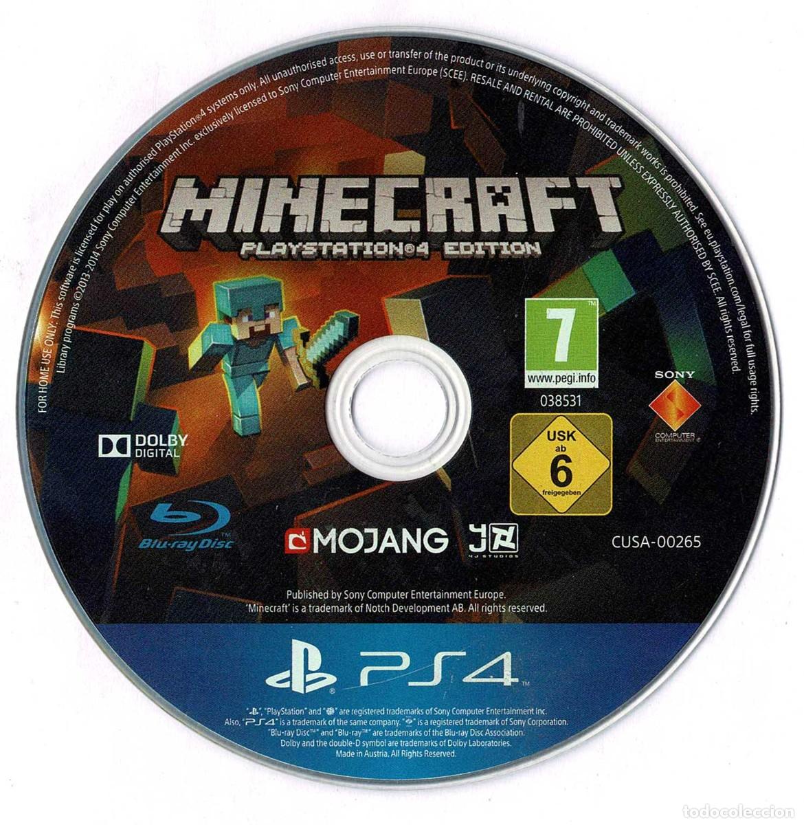 Videojuegos y consolas PS4 de segunda mano: Minecraft. PS4 (s&oacute;lo disco) - Foto 1