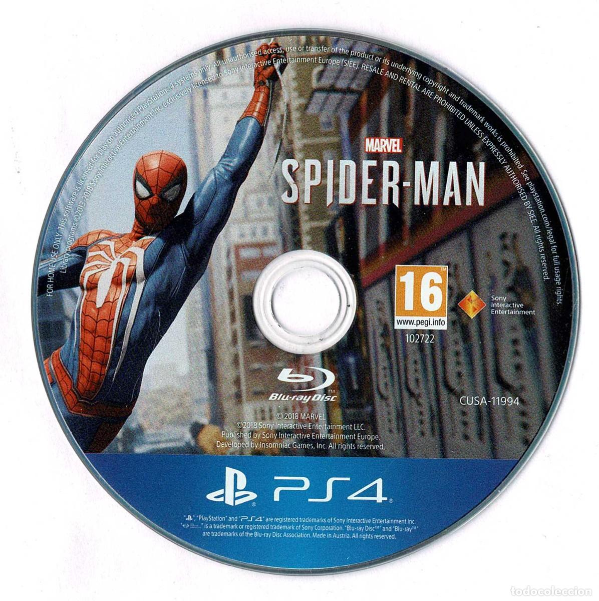 Videojuegos y consolas PS4 de segunda mano: Spider-Man. PS4 (s&oacute;lo disco)