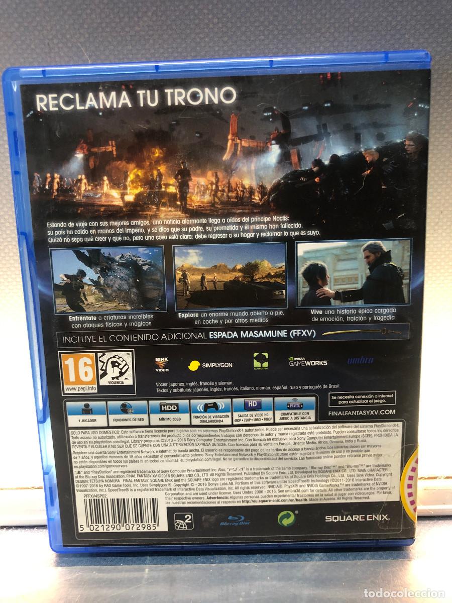 Videojuegos y consolas PS4 de segunda mano: Viedojuego Ps4, Final Fantasy XV - Foto 2