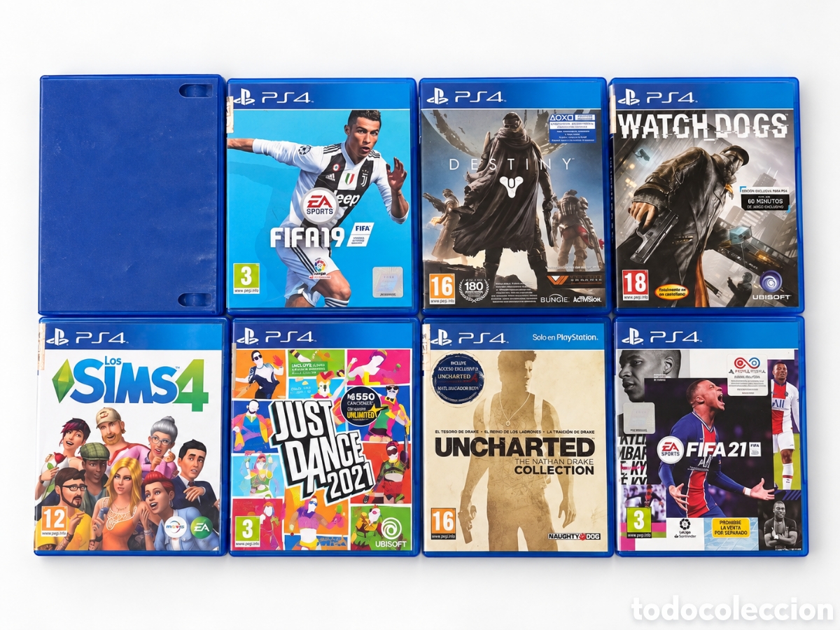 Videojuegos y consolas PS4 de segunda mano: Lote de 8 videojuegos para PlayStation 4.