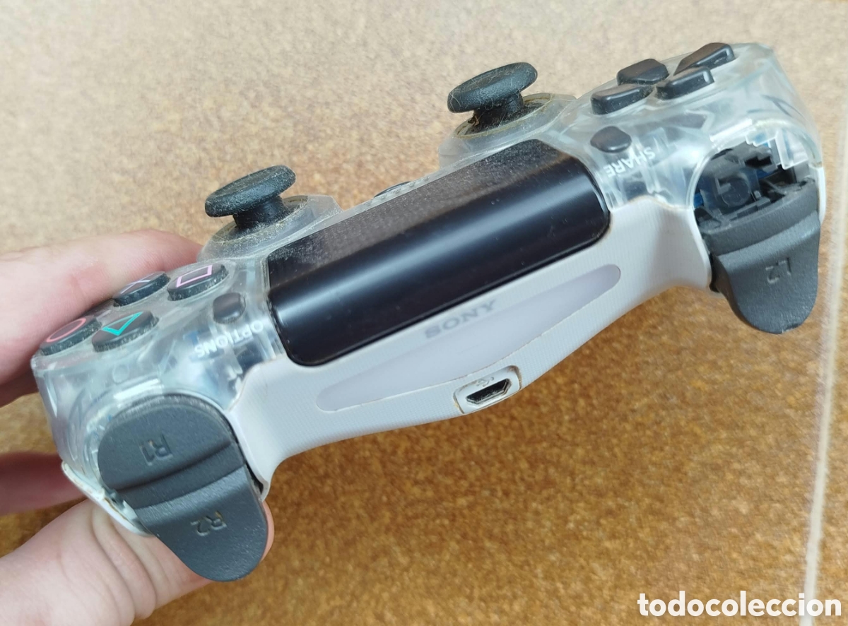 Videojuegos y consolas PS4 de segunda mano: Mando PS4 DualShock 4 Crystal para piezas - Foto 5