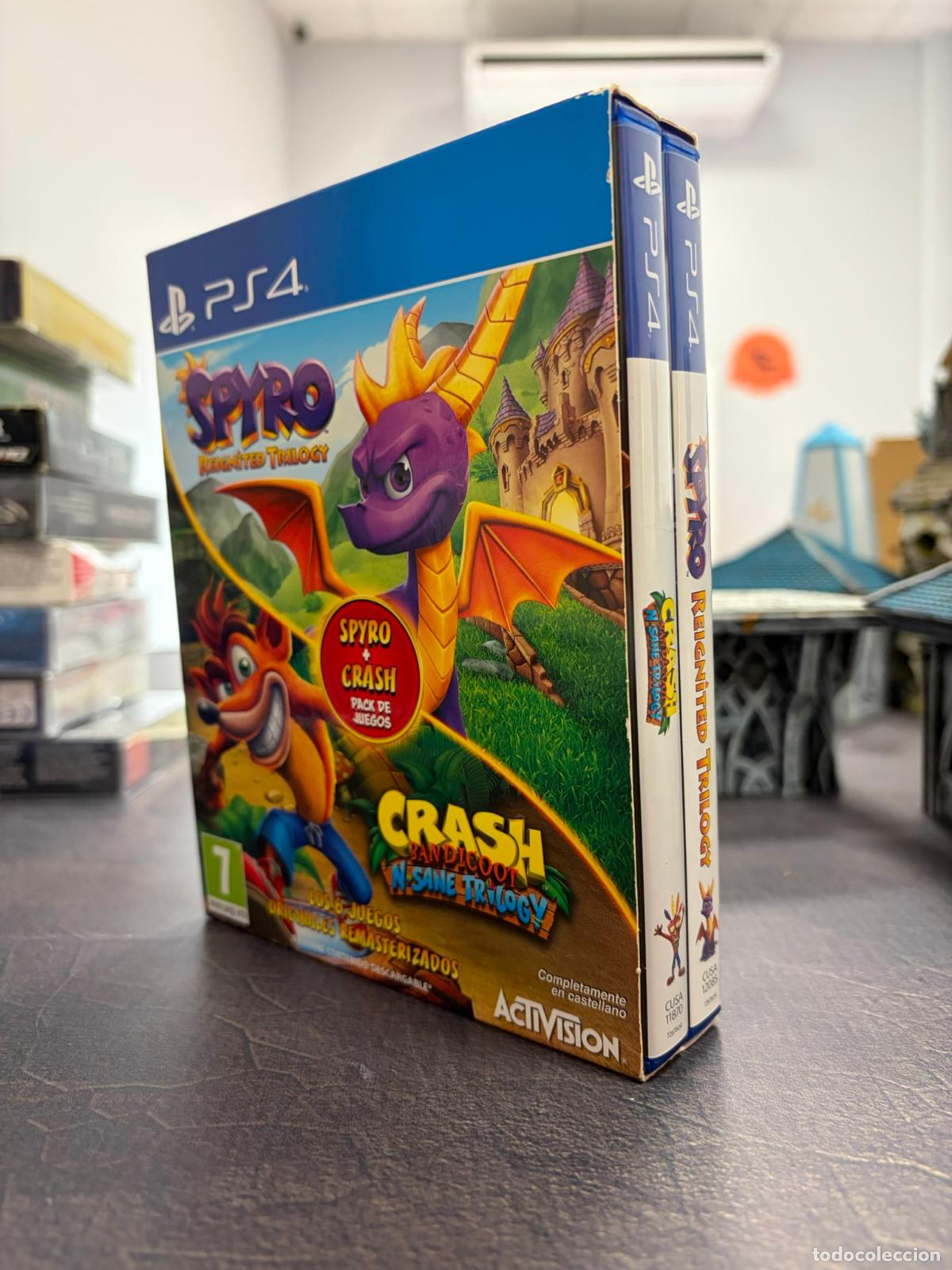 Videojuegos y consolas PS4 de segunda mano: Spyro reiginited trilogy y Crash bandicoot N sane trilogy - Sony playstation 4 PS4 Pal