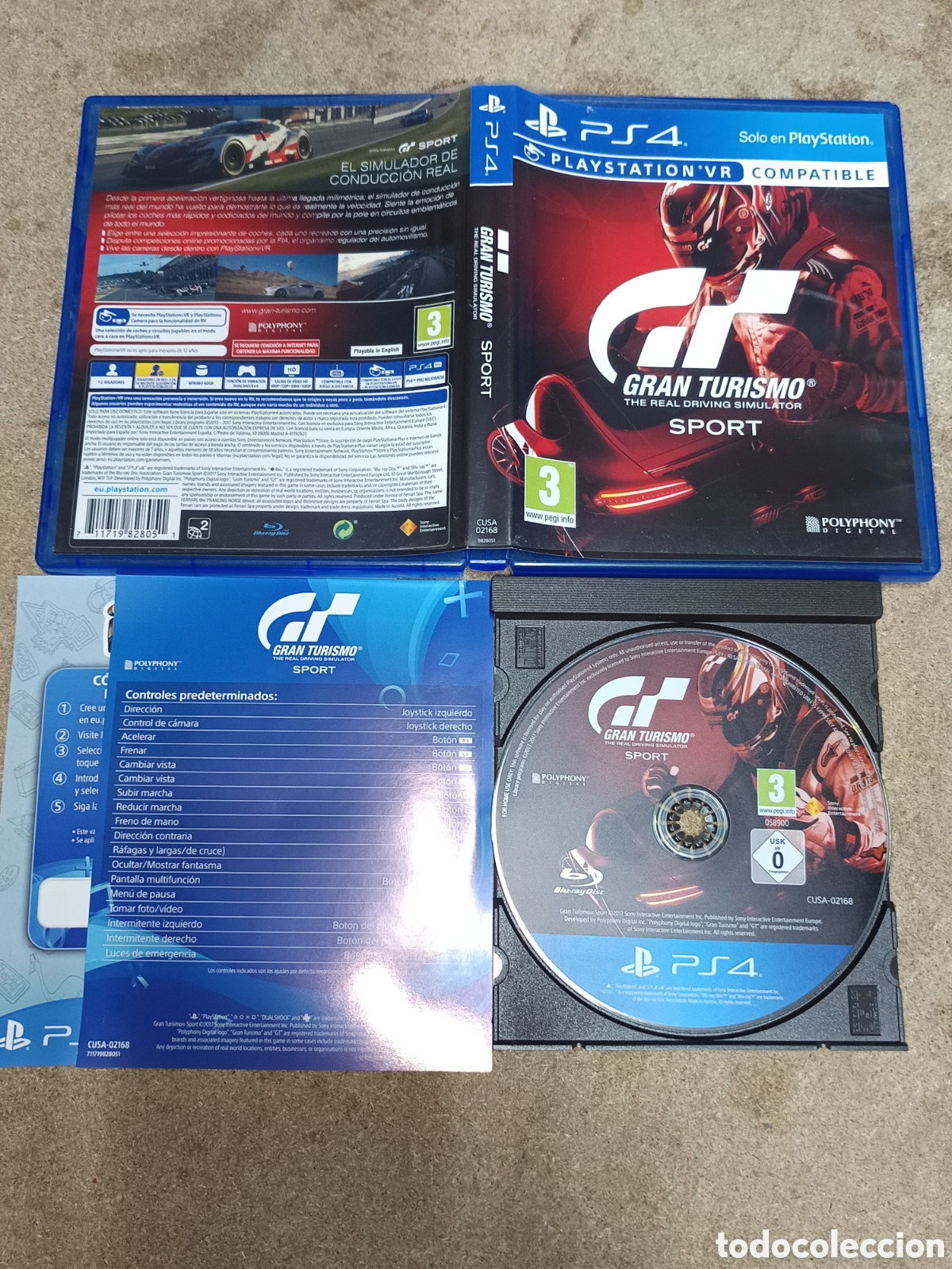 Videojuegos y consolas PS4 de segunda mano: PS4 GRAN TURISMO SPORT PAL ESP COMPLETO