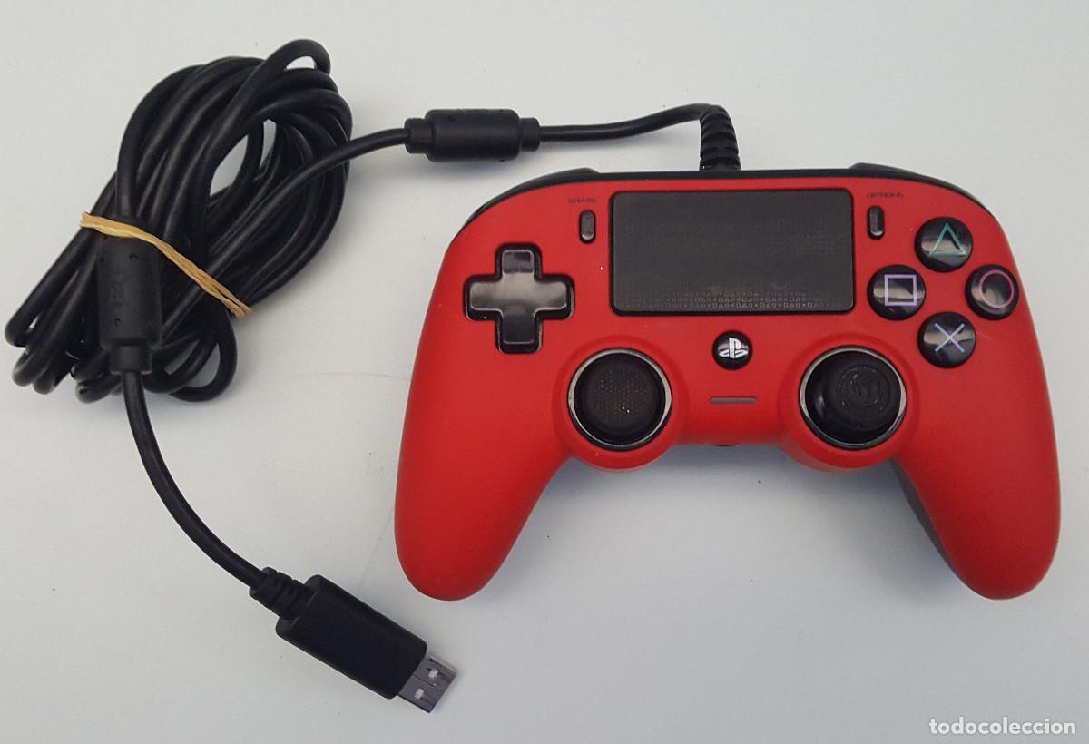 Videojuegos y consolas PS4 de segunda mano: JOYSTICK O MANDO NACON PARA PS4 ROJO USB REF. BB4469RED SLEH 00474, NO COMPROBADO.