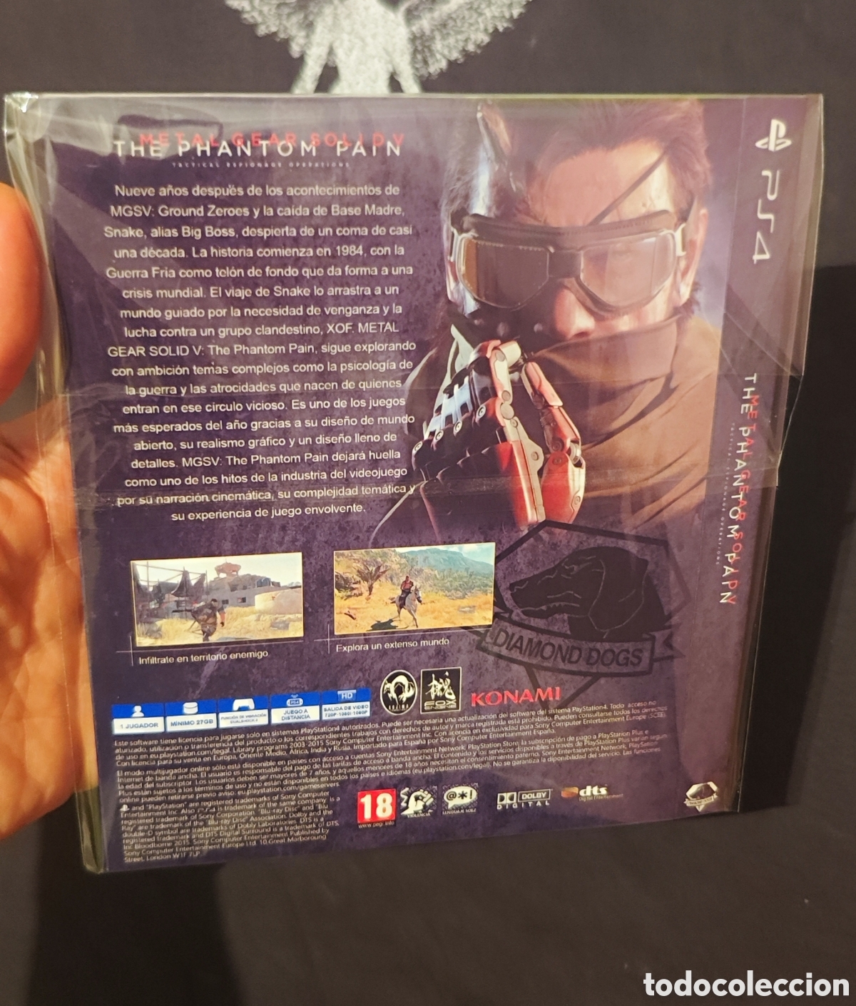 Videojuegos y consolas PS4 de segunda mano: Metal Gear Solid V The Phantom Pain PS4 SLIPCOVER - Foto 2