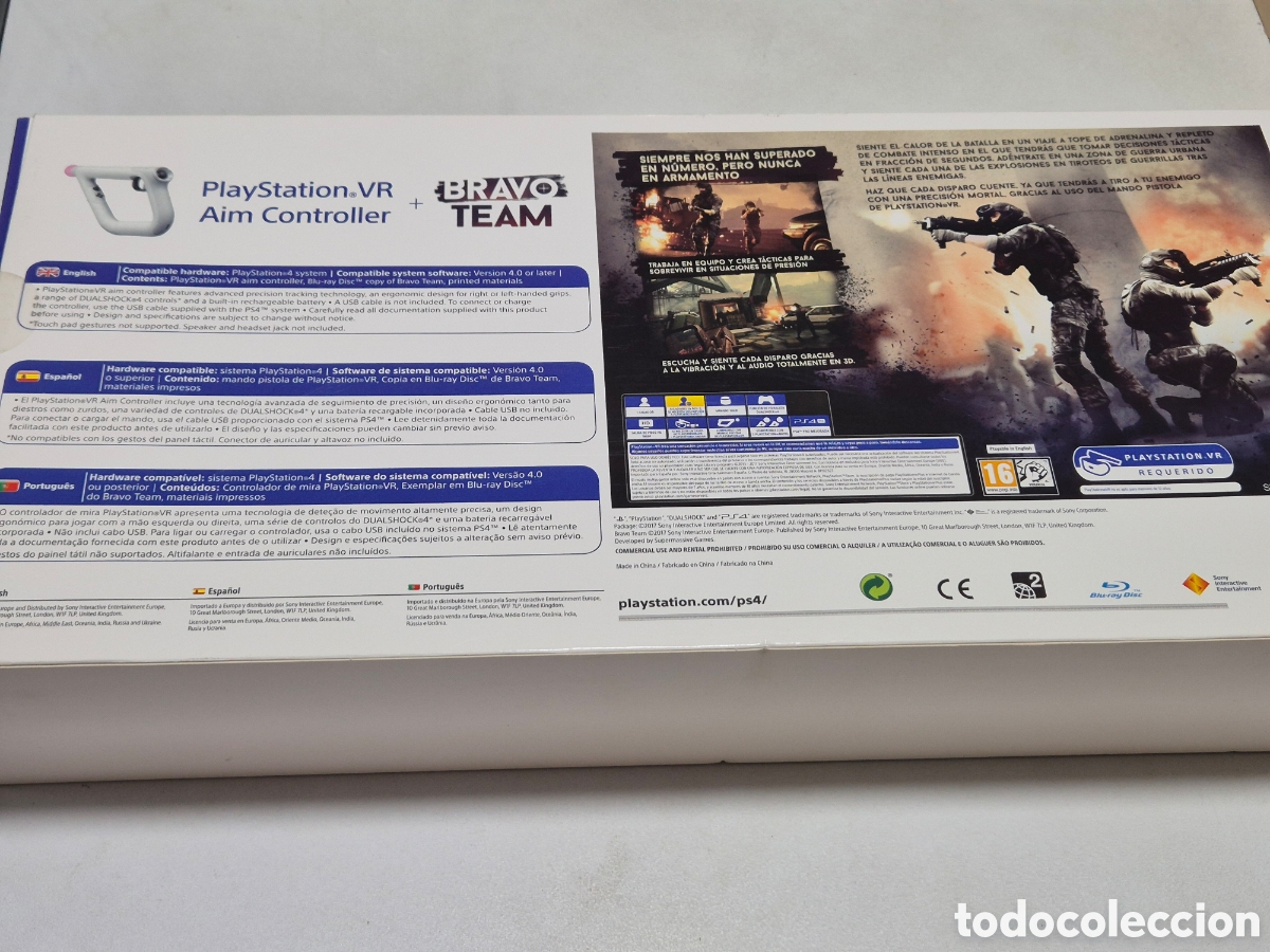 Videojuegos y consolas PS4 de segunda mano: Playstation Vr Aim Controller + Bravo Team - Foto 2