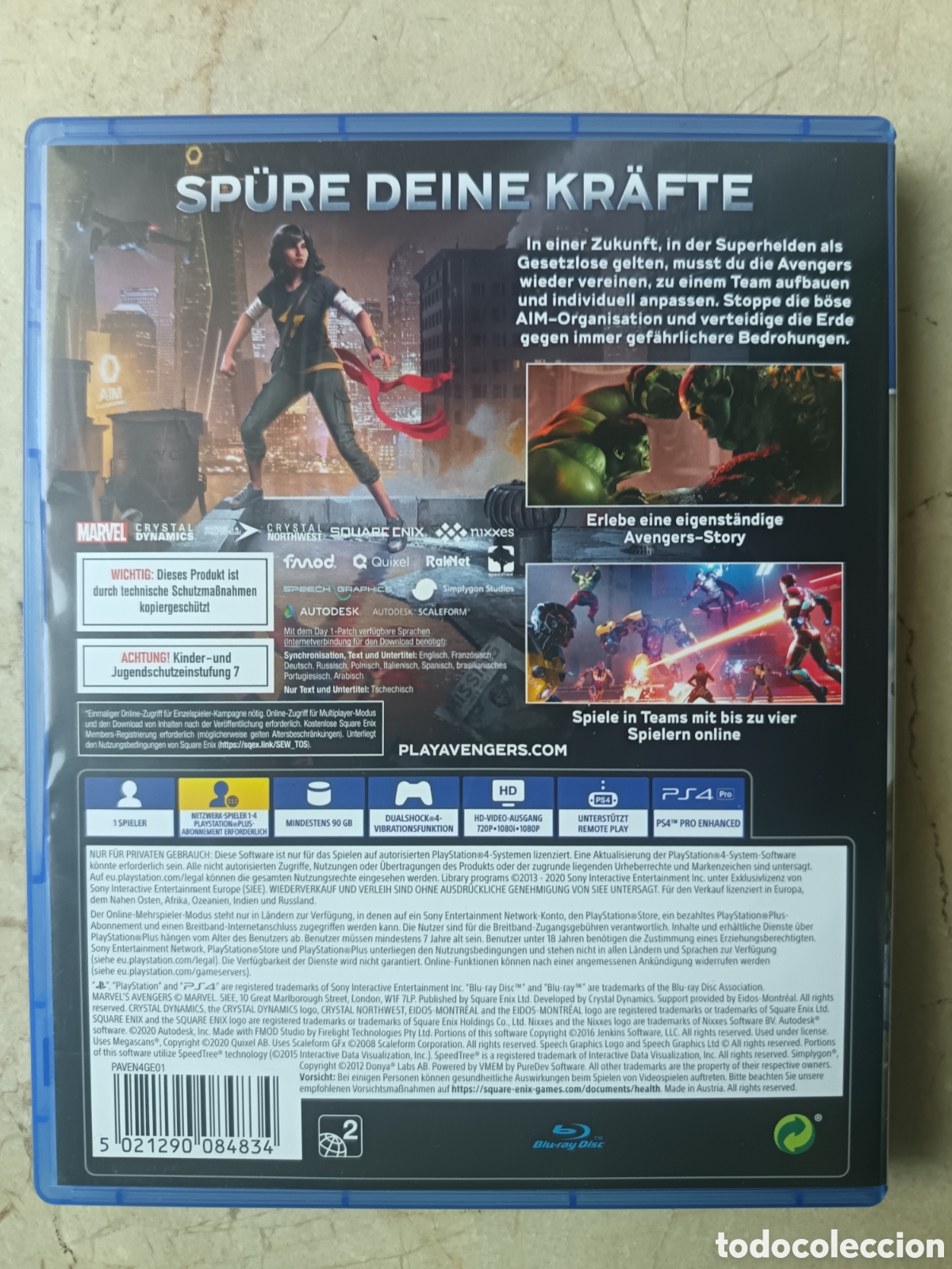 Videojuegos y consolas PS4 de segunda mano: JUEGO PS4 LOS VENGADORES - Foto 2