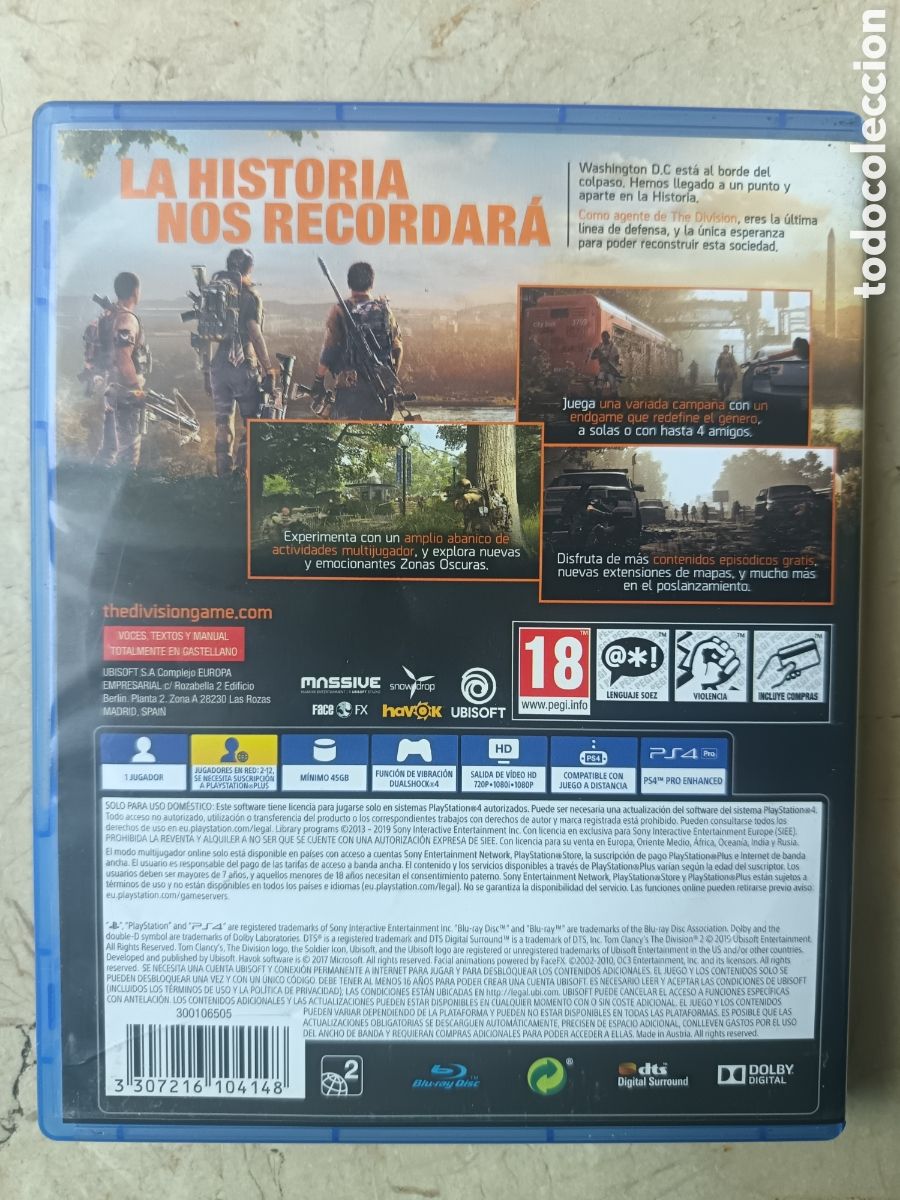 Videojuegos y consolas PS4 de segunda mano: JUEGO PS4 THE DIVISION 1 Y 2 - Foto 5