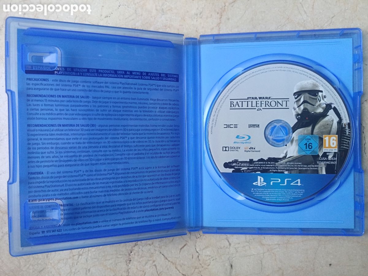 Videojuegos y consolas PS4 de segunda mano: JUEGO PS4 STAR WARS BATTLEFRONT 1 Y 2 - Foto 3