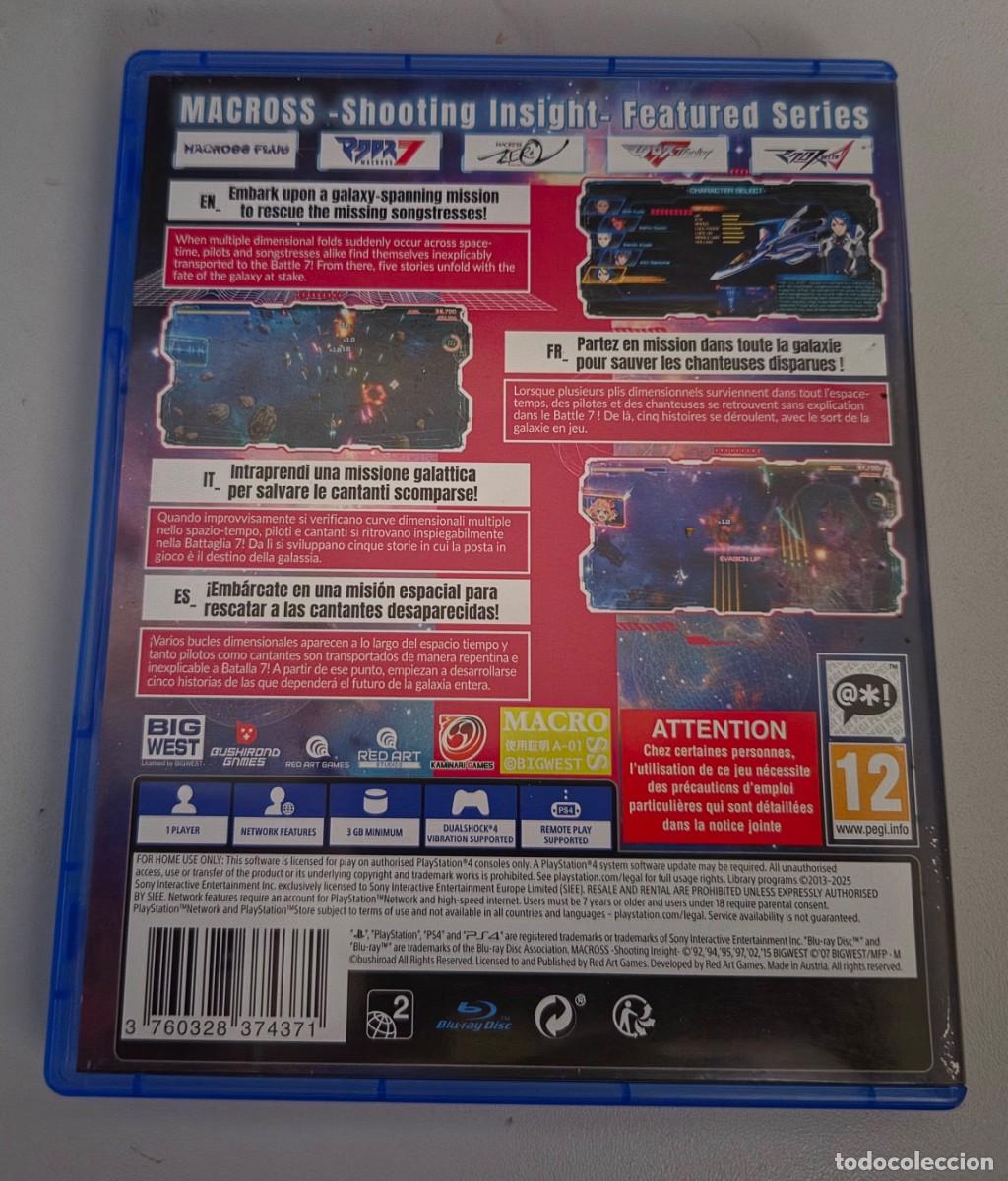 Videojuegos y consolas PS4 de segunda mano: Macross Shooting Insight Ps4 - Foto 2
