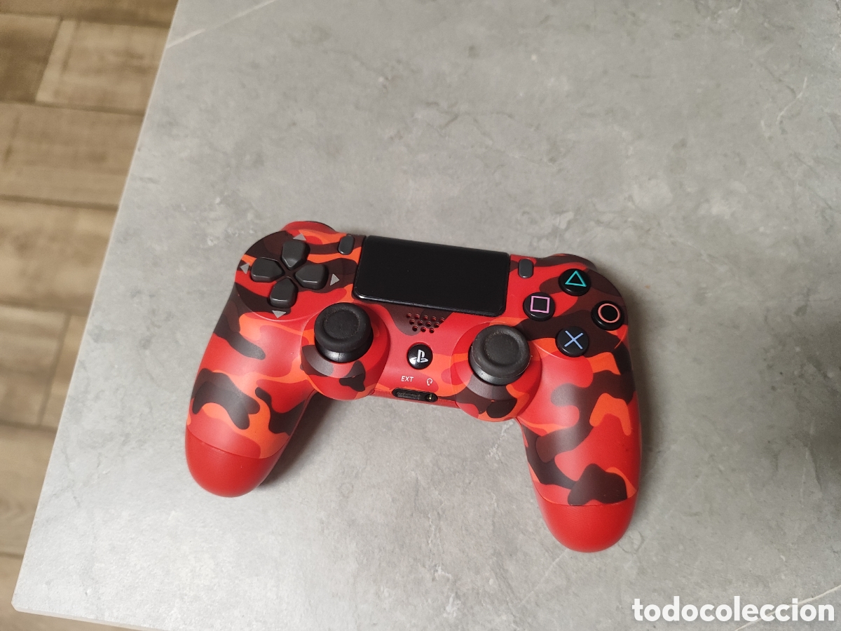 Videojuegos y consolas PS4 de segunda mano: Mando ps4 rojo camuflaje