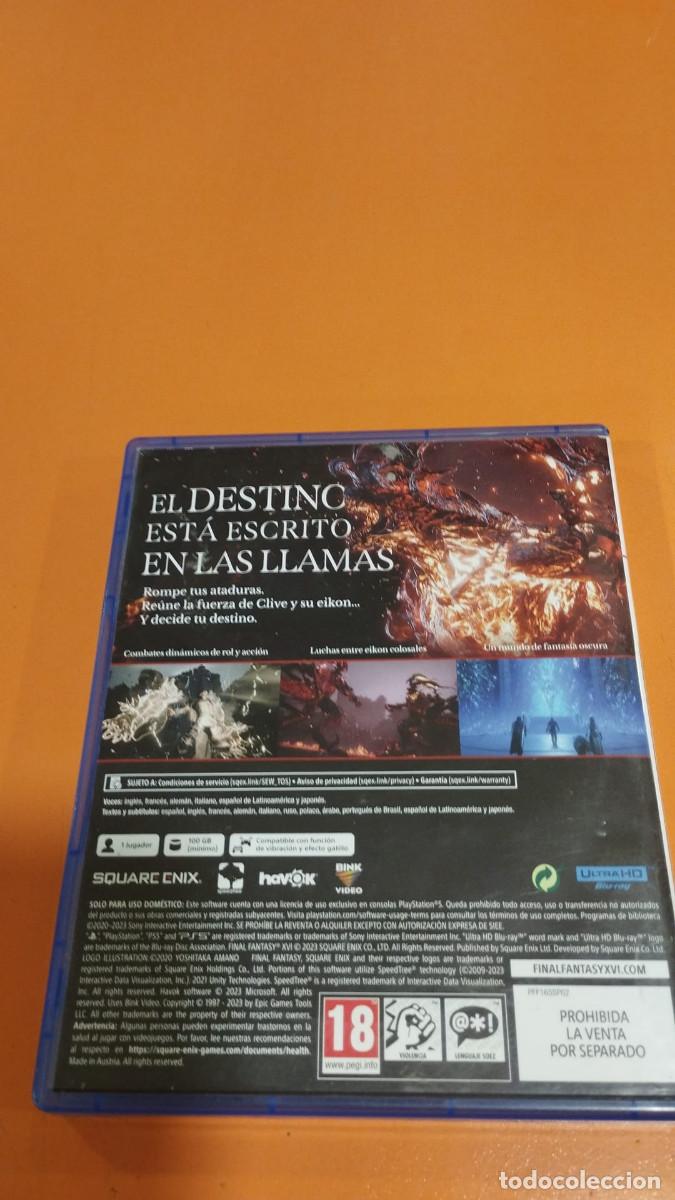 Videojuegos y consolas PS5 de segunda mano: Final Fantasy XVI - PS5 - Foto 2