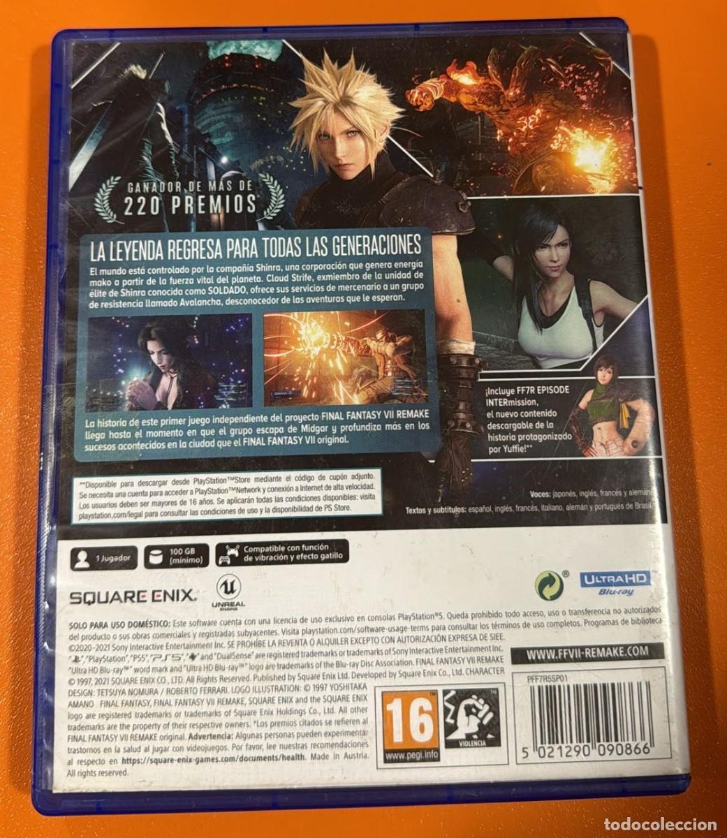 Videojuegos y consolas PS5 de segunda mano: Final Fantasy VII Remake - PS5 - Foto 5