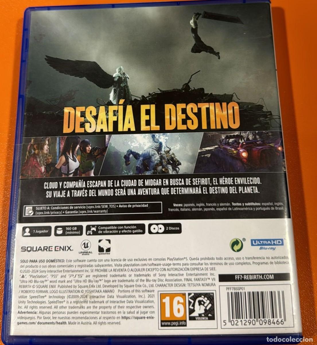 Videojuegos y consolas PS5 de segunda mano: Final Fantasy VII Rebirth - PS5 - Foto 2