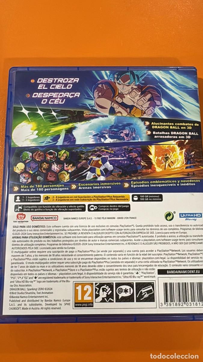 Videojuegos y consolas PS5 de segunda mano: Dragon Ball Sparking Zero - PS5 - Foto 2