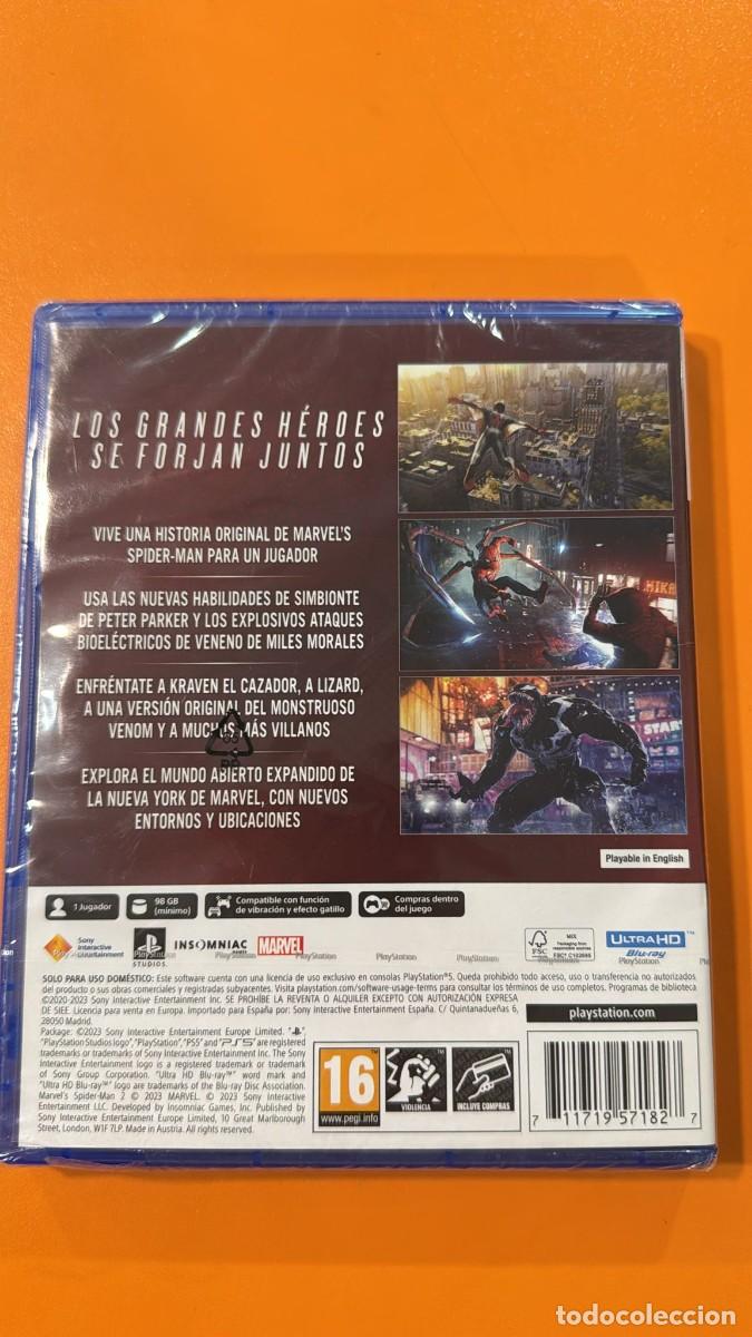 Videojuegos y consolas PS5 de segunda mano: Marvels Spider-Man 2 [PS5] nuevo - Foto 2