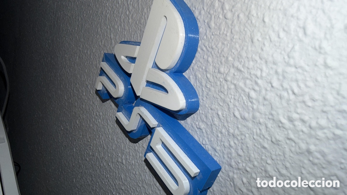 Videojuegos y consolas PS5 de segunda mano: Letrero impresi&oacute;n 3D. Logo de PS5 - Foto 2