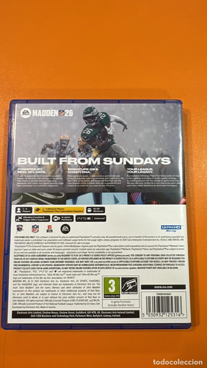 Videojuegos y consolas PS5 de segunda mano: Madden NFL: 26 (PS5) - Foto 2