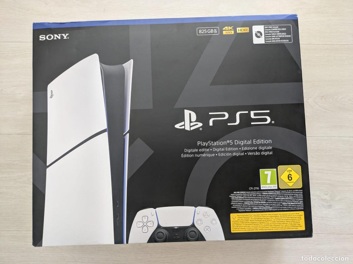 Videojuegos y consolas PS5 de segunda mano: Consola PlayStation&reg;5 Edici&oacute;n Digital - 825 GB. Totalmente nueva, sin abrir.PS5. Funda Dragon Ball Z