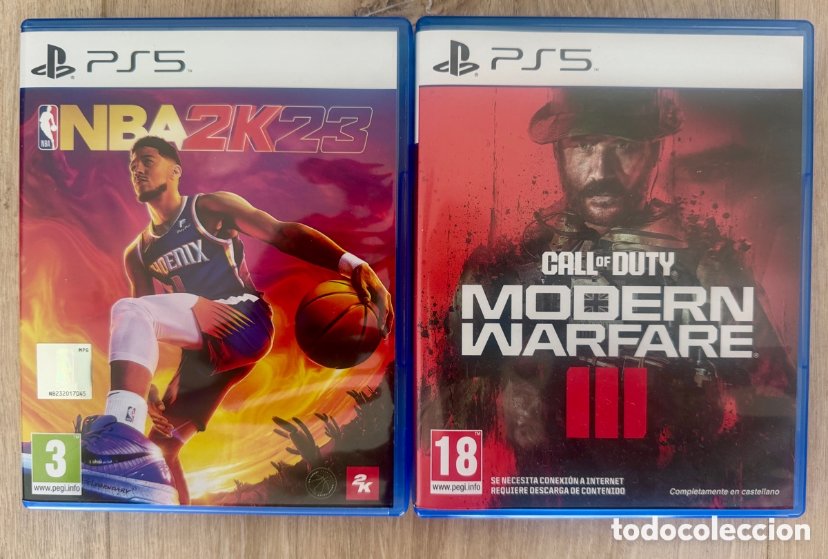 Videojuegos y consolas PS5 de segunda mano: Lote 2 juegos PS5 - COD MWIII y NBA 2K23